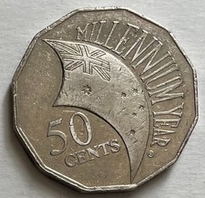 Australia 50 Cents 2000 - Year 2000 - Millennium