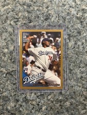 Topps 2010 Dodgers Kenley Jansen Rookie baseball card gold #US-114 1536/2010 HOF. rookie card picture