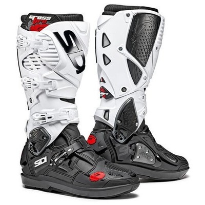 Sidi Crossfire 3 SRS Off-Road MX Motocross Boots Black/White EU 45 / US 11