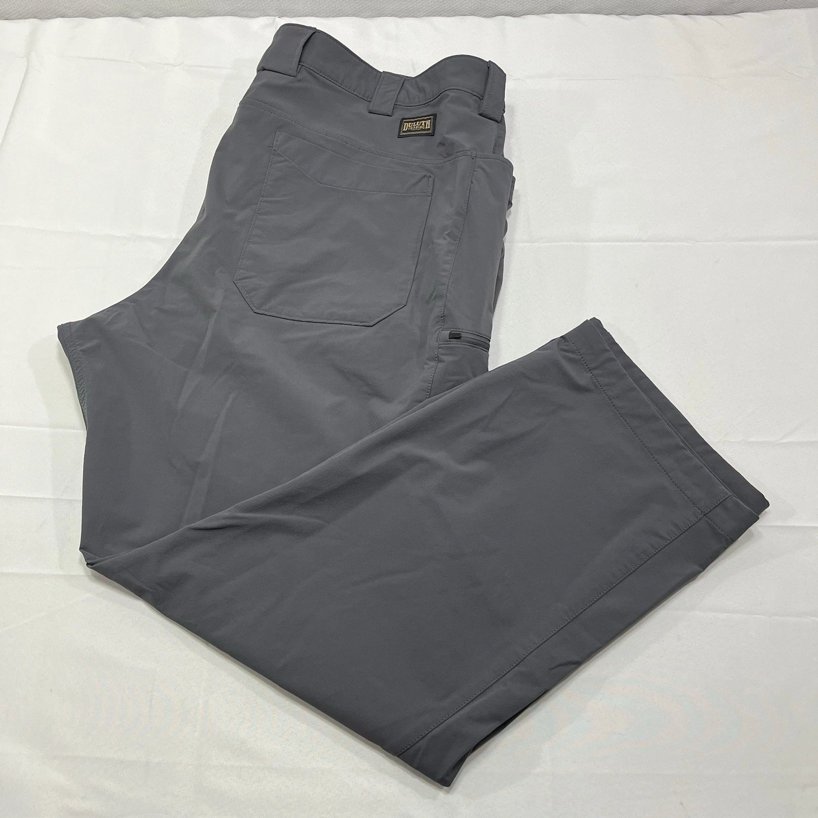Duluth Flexpedition Cargo Pants Stretch Relaxed Fit 46x32 Mens Gray Fishing