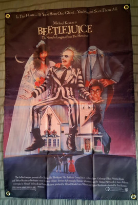 Beetlejuice 1988 Movie  Banner Flag 3x2ft 