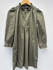 Tuckernuck Dress Pomander Place XS Claiborne Shift Olive Green