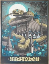 2021 Mastodon - Boston Silkscreen Concert Poster by Dan Dippel