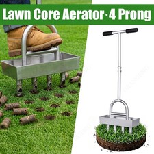 Lawn Core Aerator Hollow Tine Grass Aerating Tool Manual Garden Soil Plugger