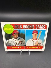 2018 Topps Heritage #284 Victor Robles/Andrew Stevenson Rookie Stars RC National