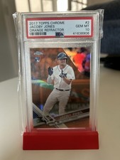 2017 Topps Chrome Jacoby Jones Orange Refractor #2 Rookie PSA 10 05/25