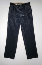 Vintage Polo Ralph Lauren Andrew Corduroy Pants Mens 36x34 Black Pleated Classic