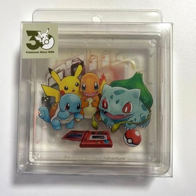 Pokemon Center Timeless Adventure Kanto Acrylic Block Pikachu Bulbasaur Set