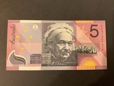 UNC MACFARLANE EVANS $5 POLYMER BANKNOTE AS PICTURED FREE POSTAGE