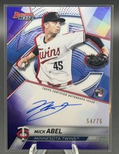 2025 Bowman's Best Mick Abel Autograph #B25-MA Purple Refractor 54/75