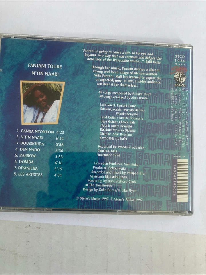 Fantari Toure-N'tin Naari-cd in jewel case -1997 Foto 2 de 4