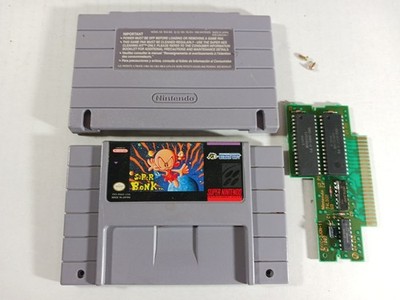 Super Bonk SNES Authentic Super Nintendo Tested Rare Game Hudson Soft Cleaned