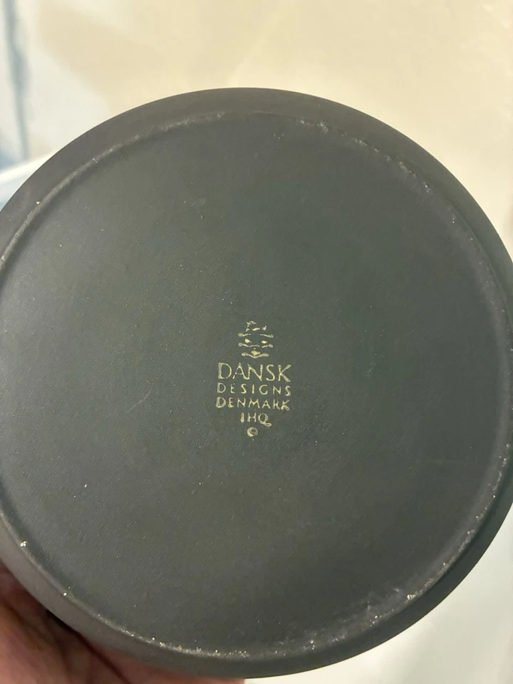 Cazuela cubierta individual azucarero Dansk marrón acanalado piedra llama Foto 3 de 3