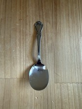 Vintage Oneida Ltd 1881 Rogers Stainless Baby Spoon Floral Rose
