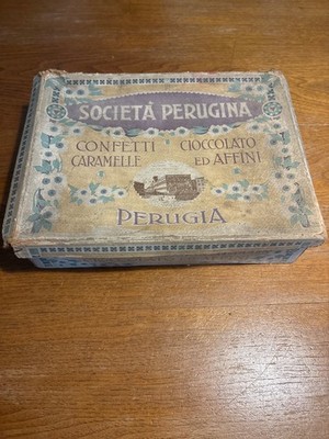 Perugina-Società Perugina Chocolate-Candy Advertising box early 900