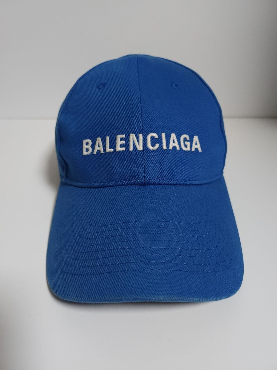 Balenciaga Blue Embroidered Baseball Cap Hat B0926 | eBay Balenciaga Blue Embroidered Baseball Cap Hat B0926 | eBay