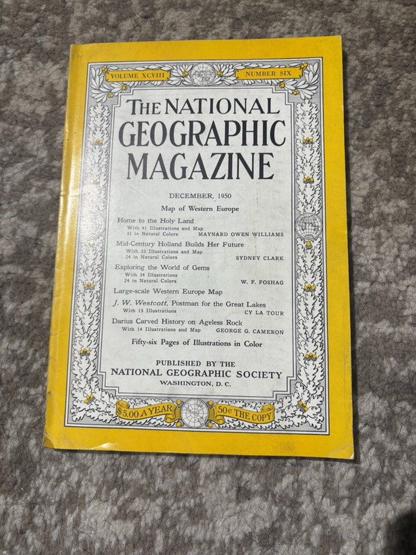 1950 National Geographic Magazine December 1950 Home to the Holy Land