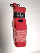 b.ella - Woman's over-the-knee socks - Coral - Cashmere blend - Made in USA