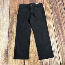 NWT Sonoma Straight 10 Husky 10H Boys Everyday Jeans Black Stretch Denim