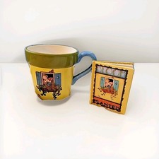1999 Mary Engelbreit Teleflora Flowerpot Mug/Planter w Mother's Day Book