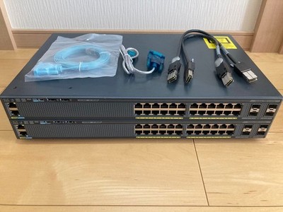 Cisco Catalyst WS-C2960X-24TS-L L2 Switch 2er Pack mit Stackkabel getestet