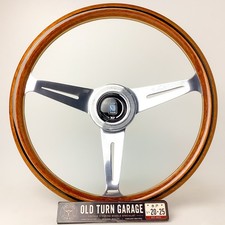 Nardi Classic Steering Wheel 365mm Wood Polished 3-spoke Genuine Horn Ring