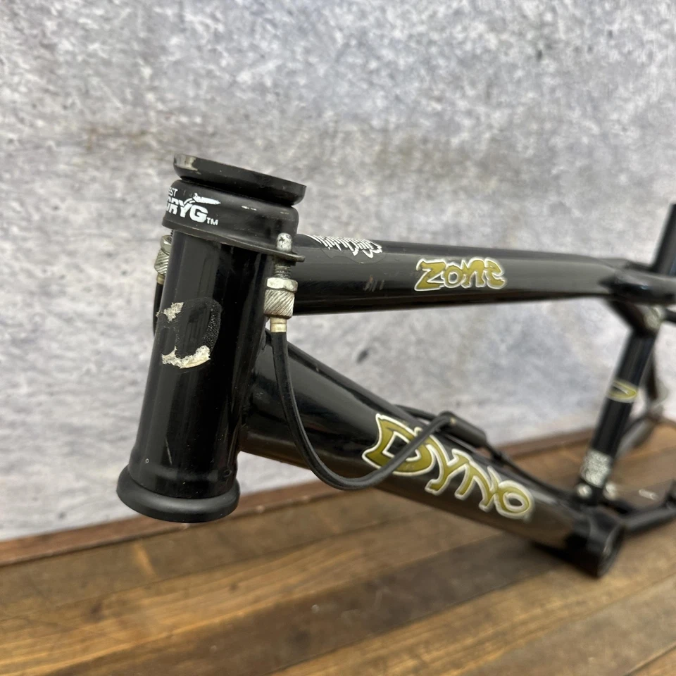 Cuadro de BMX Dyno Zone Old School Freestyle Acero GT 990 Gyro Tabs 20 pulgadas de colección Foto 4 de 4