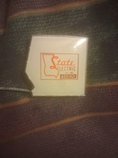 Vintage State Electric Metal Tape Measure 6' Lufkin Made in USA from Oklahoma