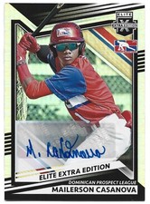 2022 Panini Elite Extra Edition #198 Mailerson Casanova Signatures Auto DPL