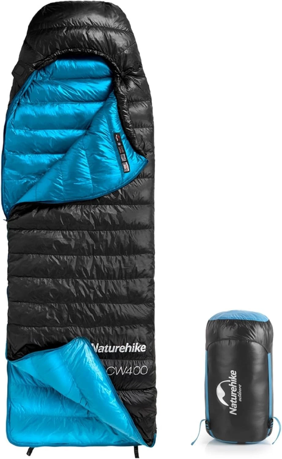 220×85cm CW400 Ultra light down sleeping bag Adult mummy camping UK