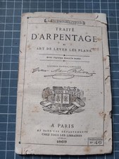 TRAITE D'ARPENTAGE ET ART DE LEVER LES PLANS / AD.RION / 1868