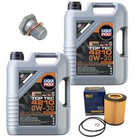 MotoröL Filter Set 4210 0W-30 10 Liter + Schraube FüR BMW 7Er 740D E65 E66 E67