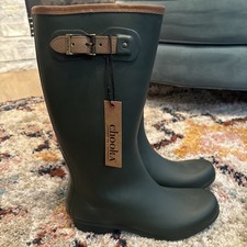 New Chooka Moss Green Waterproof Rain Boots Size 11