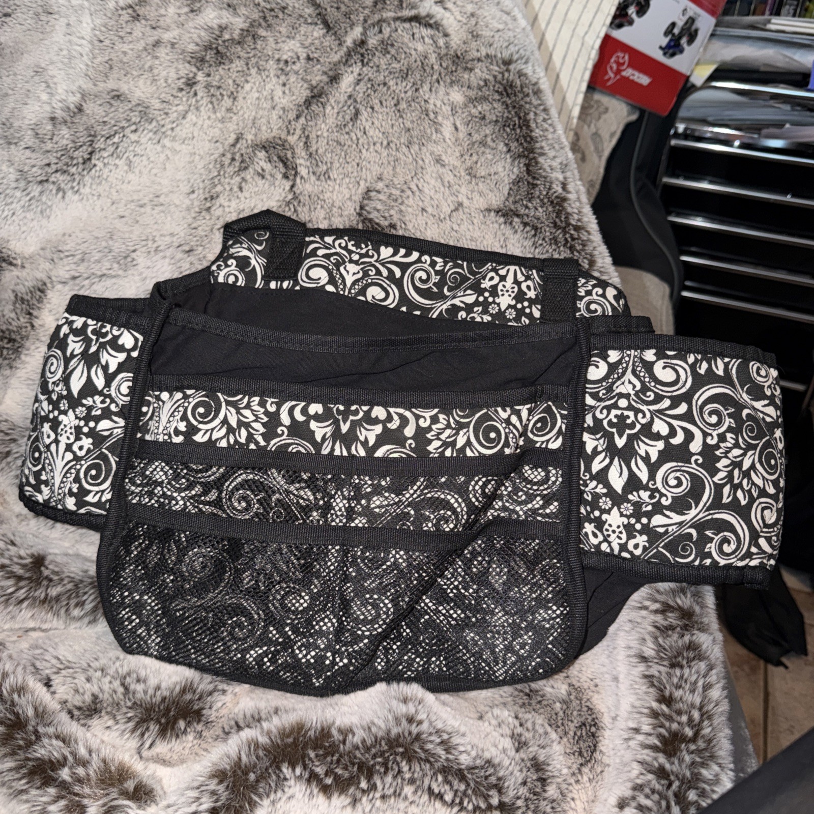 Car Seat Back Organizer with Cup Holders & Multiple Pockets for Car Storage