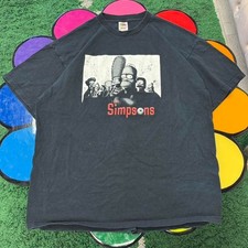 VTG The Simpsons  The Sopranos  Style Cartoon TV Promo T-shirt