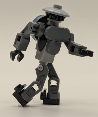 LEGO   Brick built minifigure scale Robot # 5