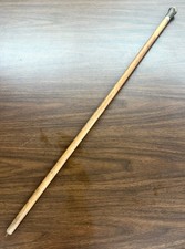 Antique 33" Hand Carved Wooden Swagger Stick Walking Cane Hiking Stick