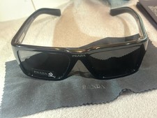 PRADA Milano Symbole Sunglasses with Case and Cloth Black