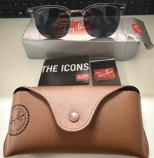 Ray-Ban RB 4418D Grey Polarized Lens Transparent Gray Frame Sunglasses