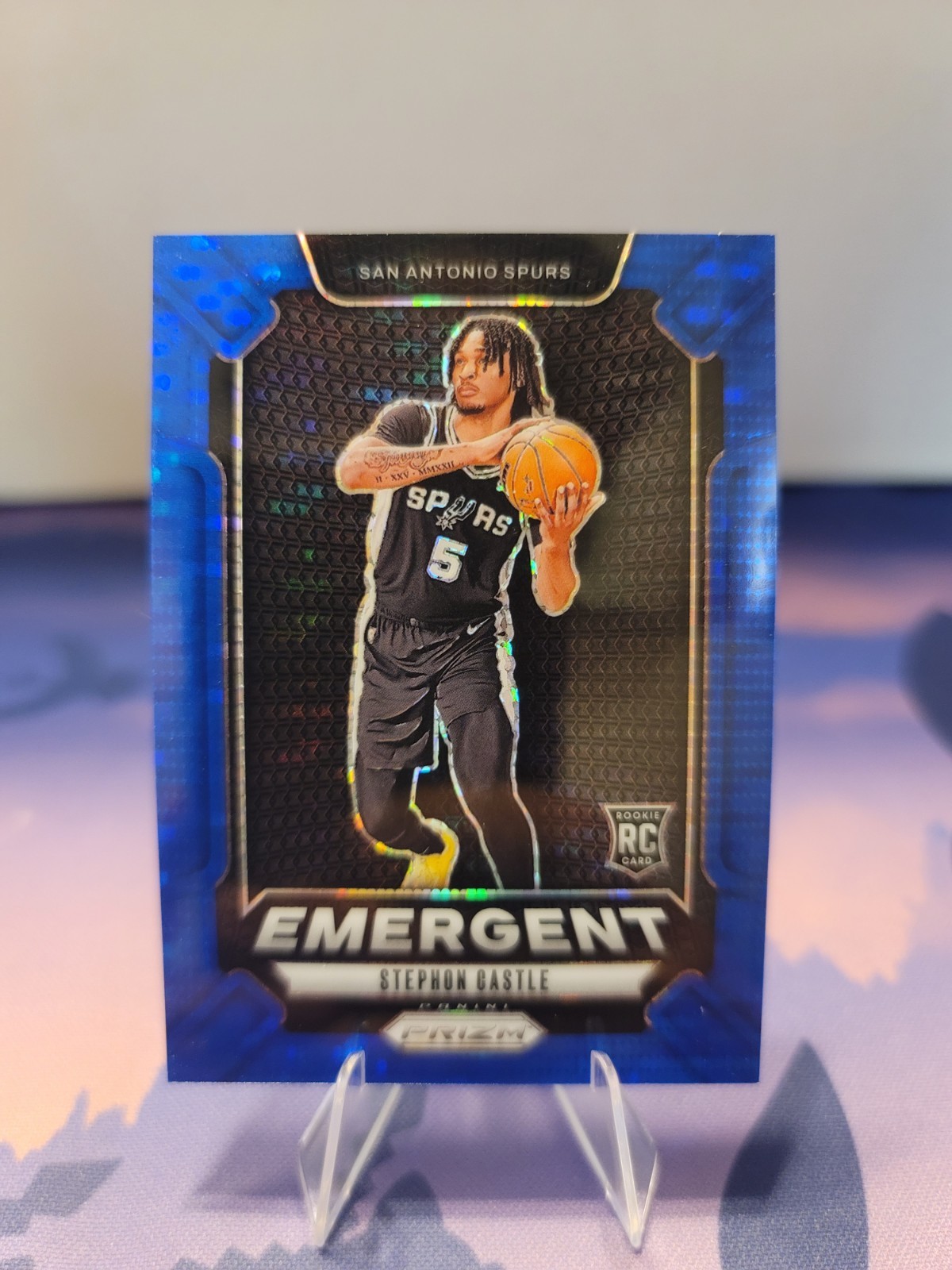 2024-25 Panini Prizm STEPHON CASTLE /99 Blue Prizm Emergent Rookie Card RC