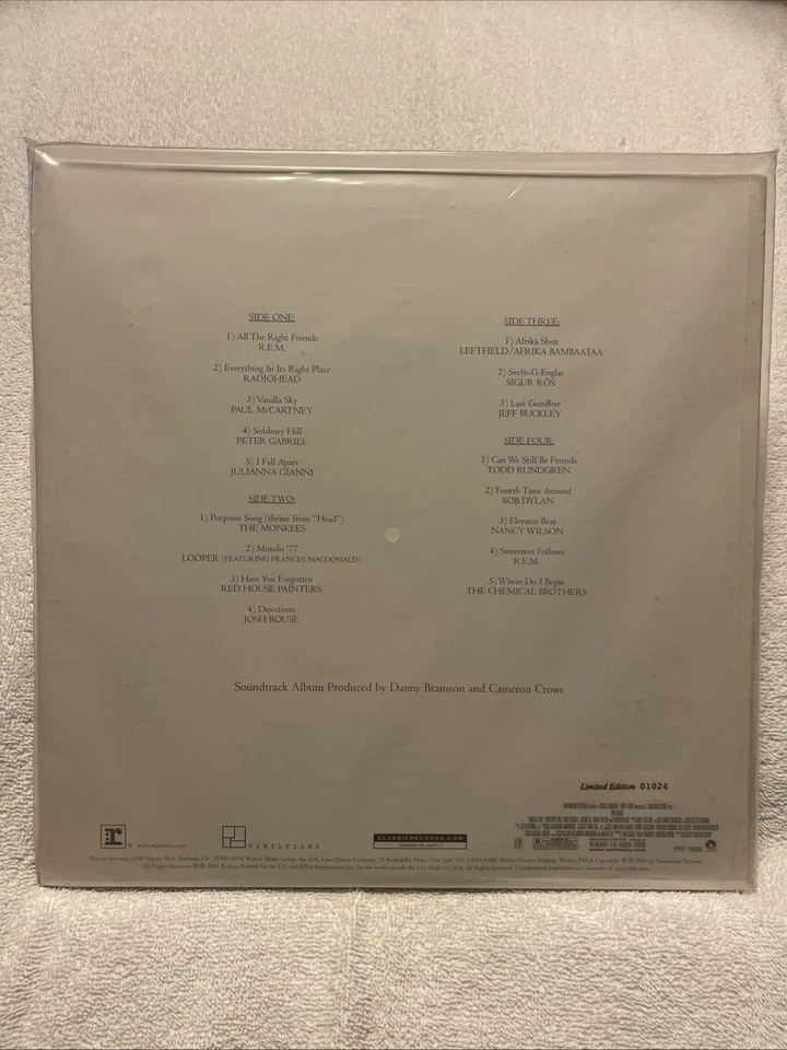 VANILLA SKY (2001) 2 LP Vinyl Record Soundtrack - Jeff Buckley : SEALED MINT - Image 3 of 4