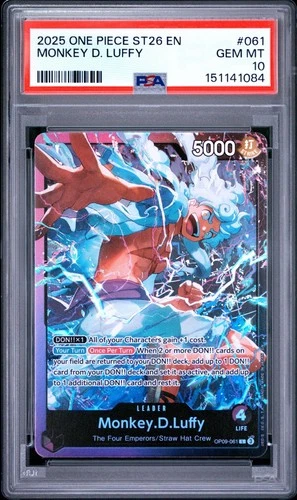One Piece Monkey D Luffy ST26 OP09-061 PSA 10 Gem Mint