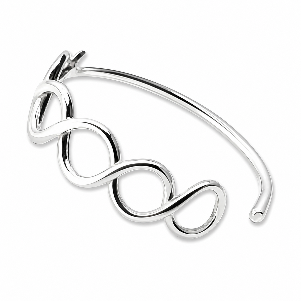 Nose Ring Infinity Twist Knot 10mm Gauge 925 Sterling Silver Piercing Jewellery