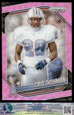 2025 Panini Prizm #229 Cris Dishman Pink Wave Oilers 7.4R