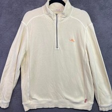 Tommy Bahama Quarter Zip Up Sweater Size Large