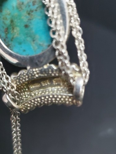 Designer Whitney Kelly WK große Türkis Sterling Silber Halskette - Bild 7 von 11