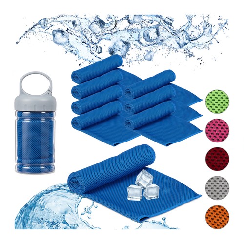 Kühlendes handtuch Kühlhandtuch Kühltuch Set Sport Kühltücher 8 Stück 8er Set