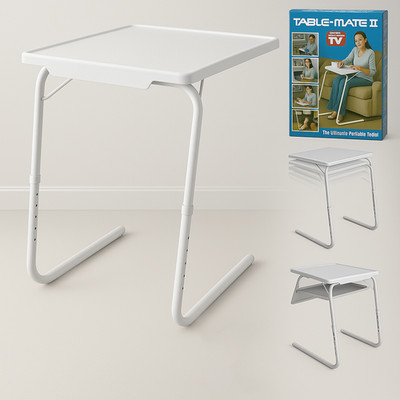Verstellbarer klappbarer tragbarer Tisch Mate Schoß Tablett TV Abendessen Schreibtisch Serviertablett