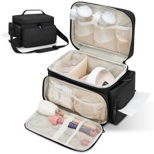 Breast Pump Bag Fit Spectra S1 S2 Waterproof Mat Travel Work Portable Black