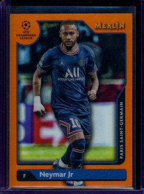 2021-22 Topps Merlin Chrome Neymar Jr Orange Refractor #10 /25 PSG 🔥 Low Print